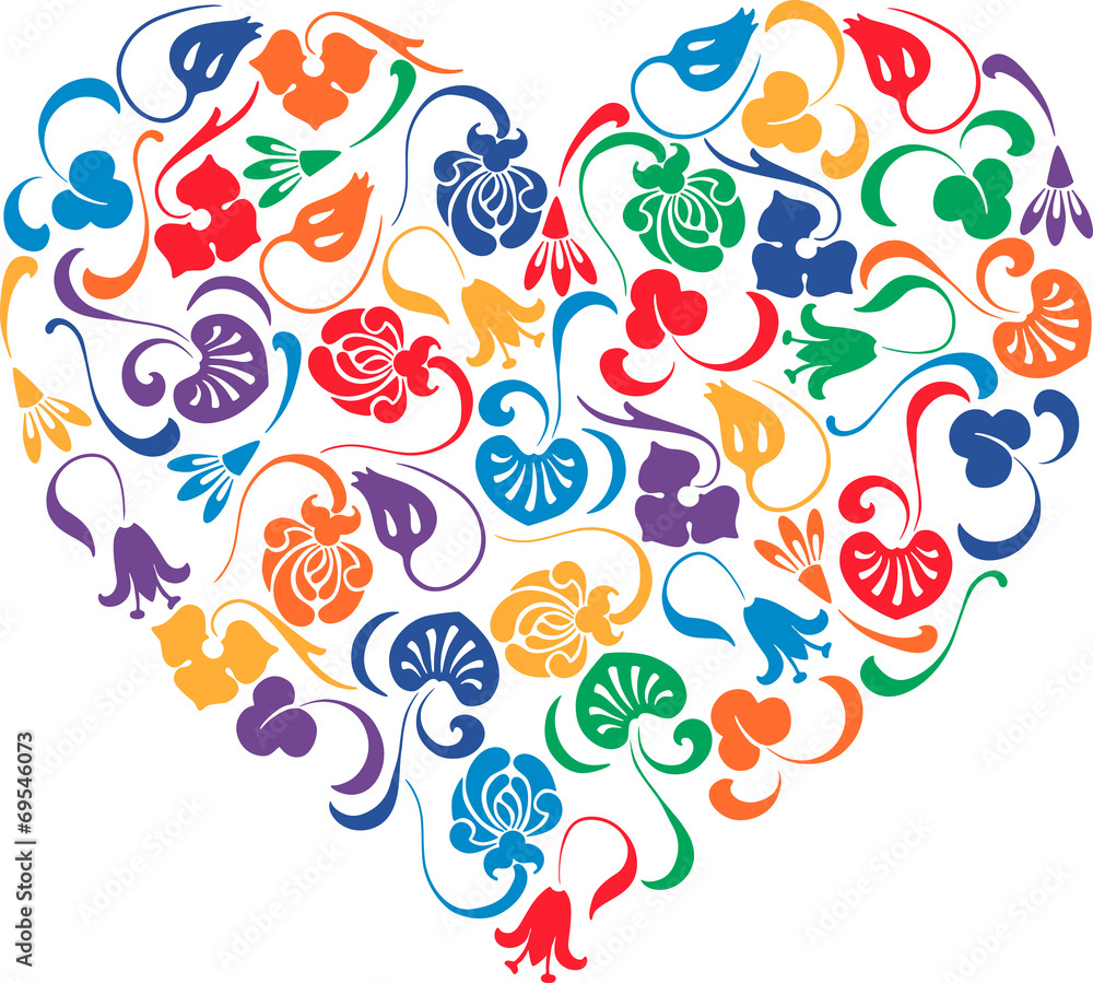 Obraz premium ornamental heart