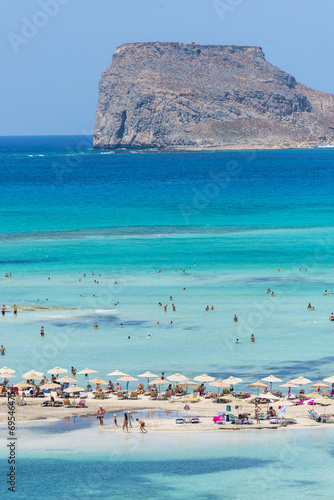 Fototapeta Naklejka Na Ścianę i Meble -  Gramvousa Island And The Balos Lagoon