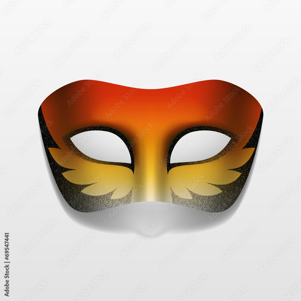 Vector Carnival Masquerade Party Mask Isolated Vector Carnival Masquerade Party Mask Isolated
