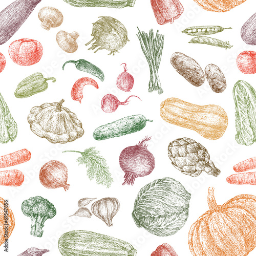 pattern of the vegetables