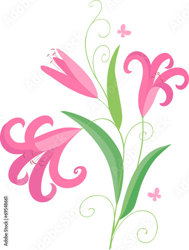 Fototapeta Naklejka Na Ścianę i Meble -  pink  lily