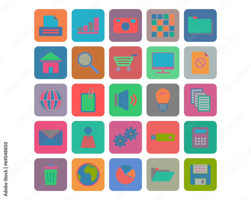 Flat Icons Set Flat Icons Set