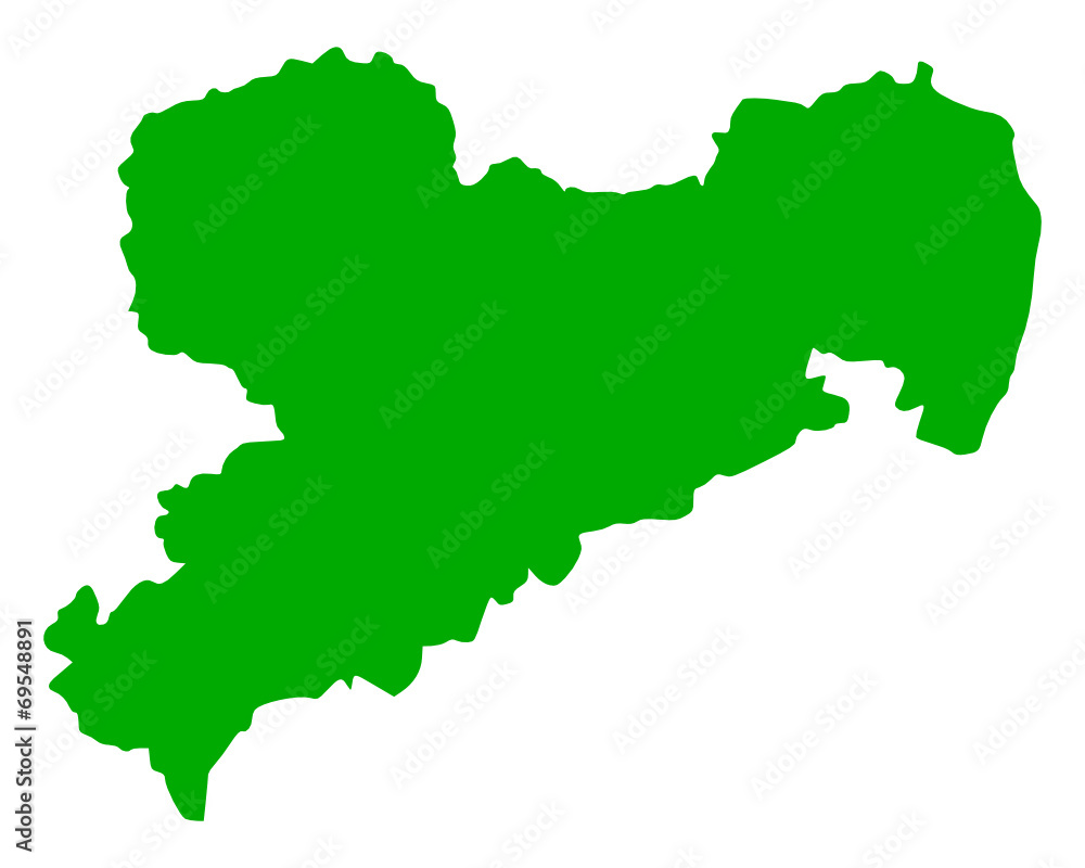Karte von Sachsen Karte von Sachsen