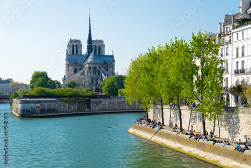 Quai d'Orléans und Notre Dame, Paris