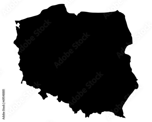 Karte von Polen