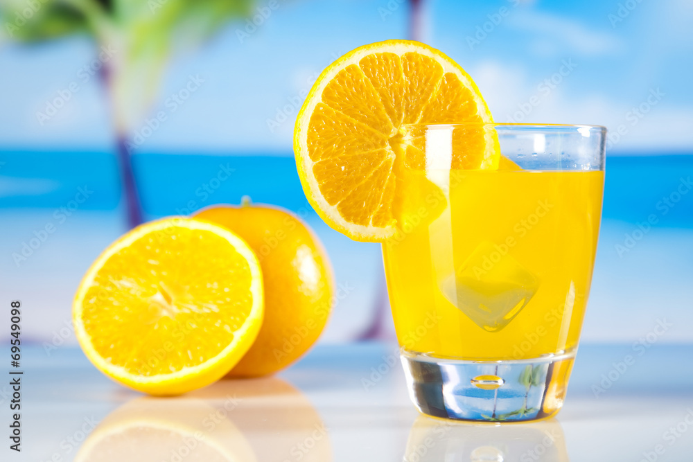 Fototapeta premium Orange cocktail drink
