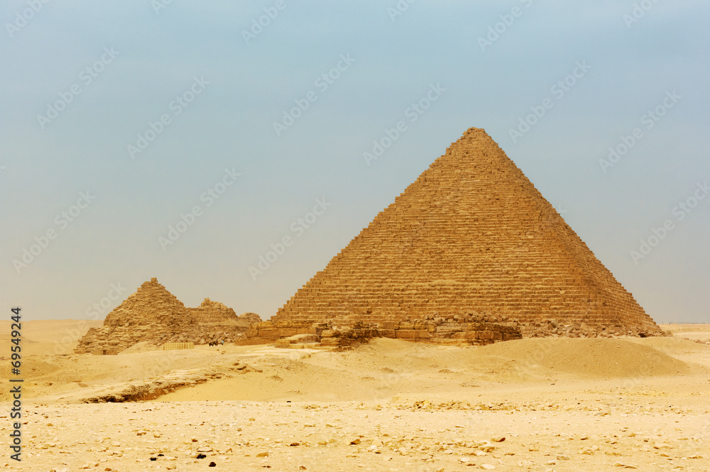 The pyramids at Giza