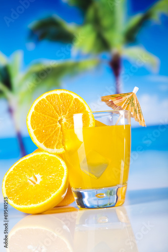  Orange cocktail drink