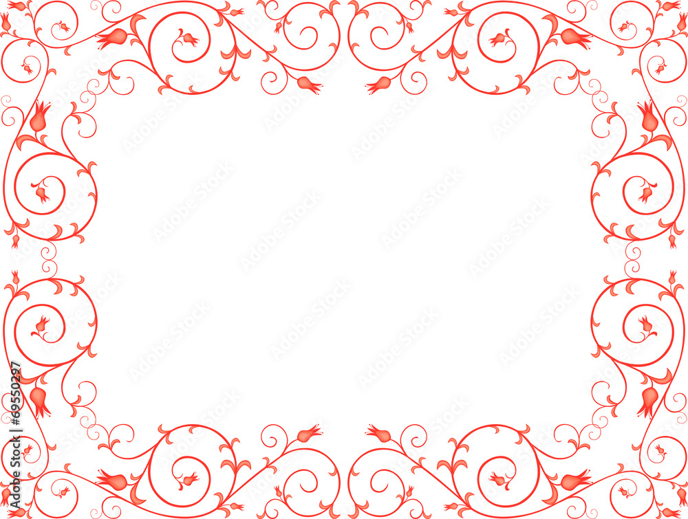 red decorative frame red decorative frame