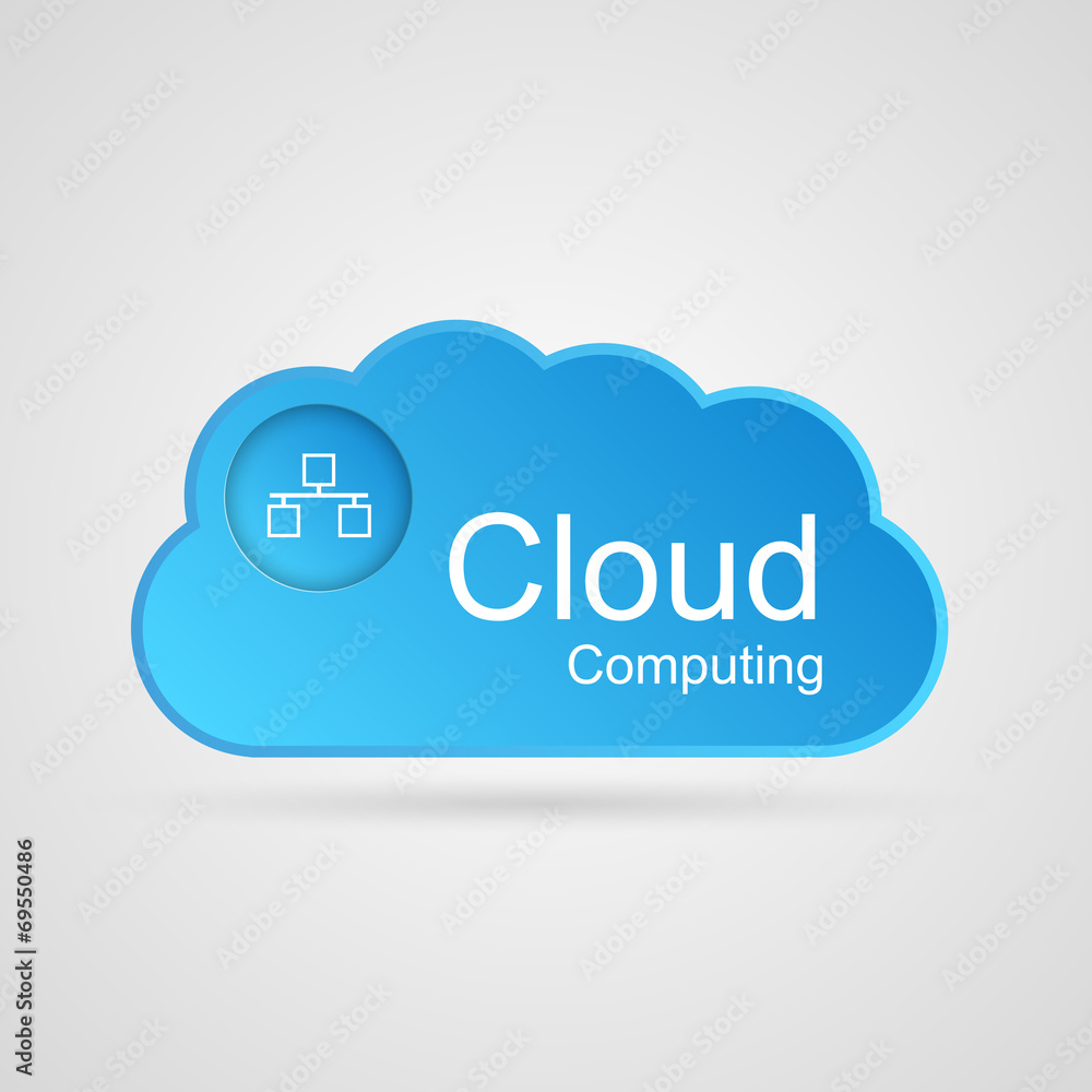Cloud computing concept. Modern design template. Cloud computing concept. Modern design template.
