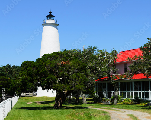 Ocracoke lighthouse on the outer banks North Carolina photo