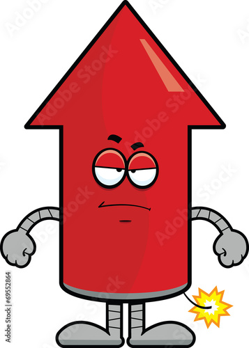 Cartoon Rocket Grumpy