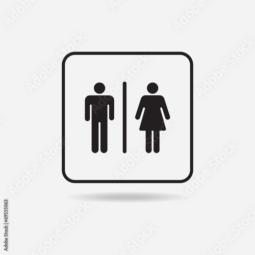 Male Female Restroom Symbol Icon