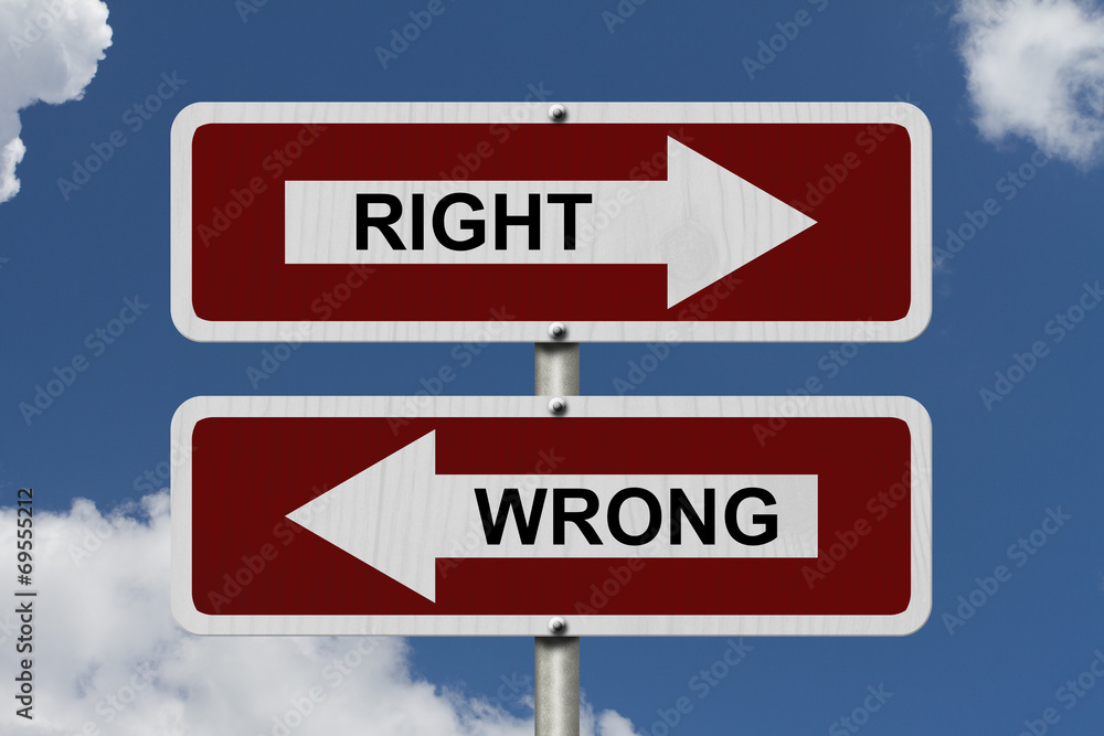 Right versus Wrong