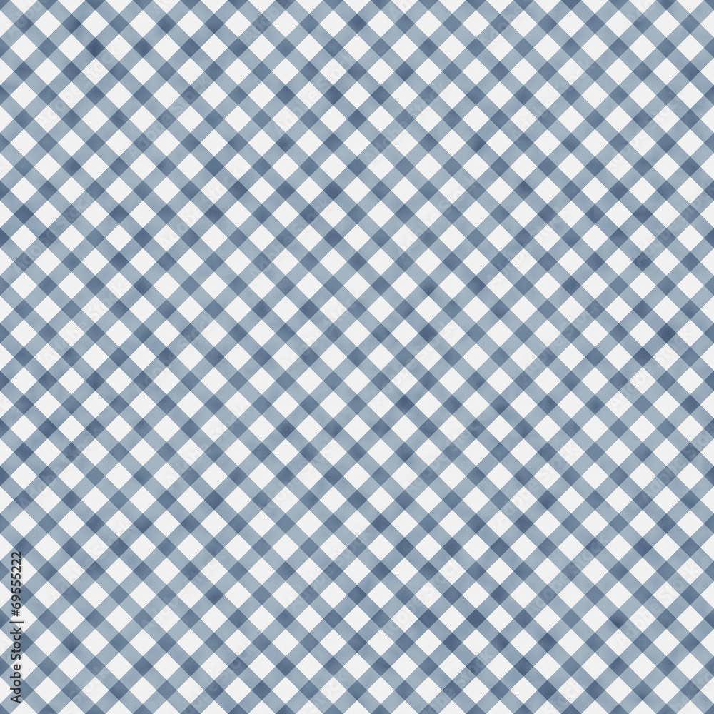 Medium Blue Gingham Pattern Repeat Background