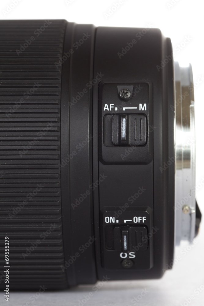 Obraz premium Close - up detail of camera lens