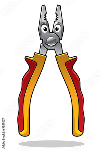 Cartoon pliers character