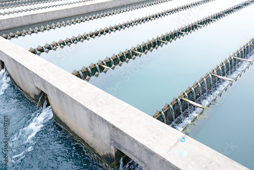 Modern urban wastewater treatment plant