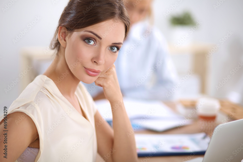 Business people Having Meeting In Office Business people Having Meeting In Office