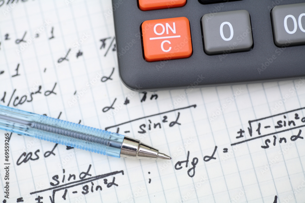 Equations close-up. Homework. Solving Mathematical Problem. Equations close-up. Homework. Solving Mathematical Problem.