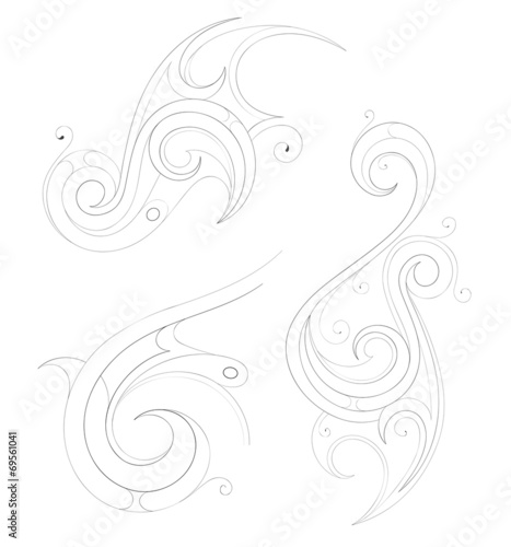 Outline tattoo design
