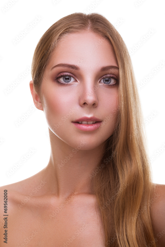 Young woman with healthy hair