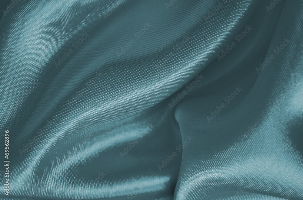 Fototapeta premium Texture blue satin, silk background