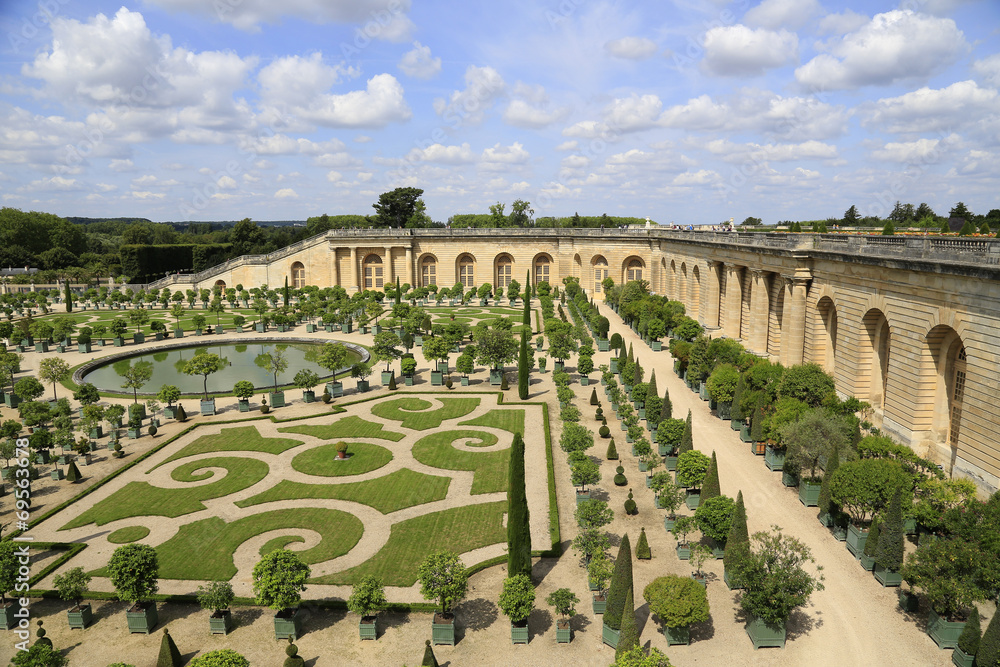 Gartengestaltung: Orangerie von Schloss Versailles