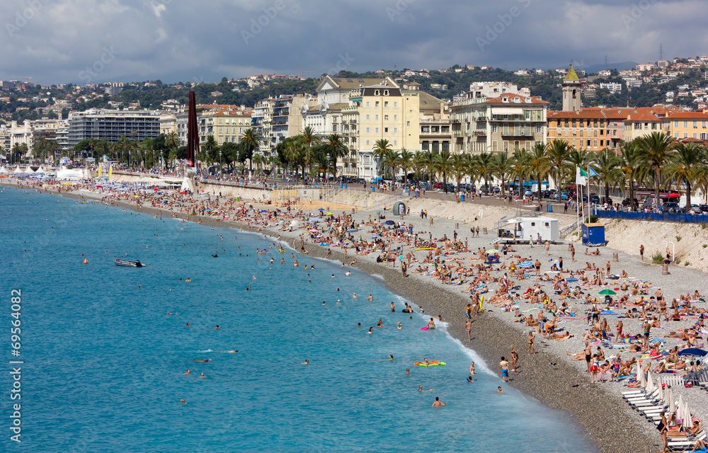 Nice, France, and its Beach