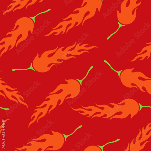 chili peppers pattern