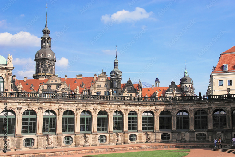 Obraz premium Barockbauten in Dresden