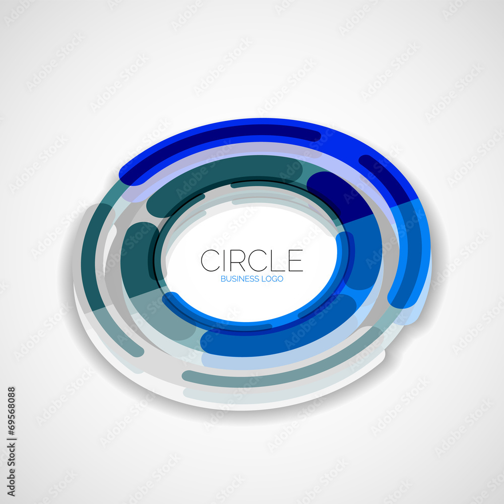 Futuristic rings, company logo, 3d design Futuristic rings, company logo, 3d design