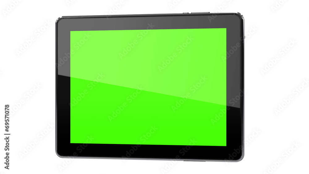 Moving tablet phone concept with tracking points Moving tablet phone concept with tracking points