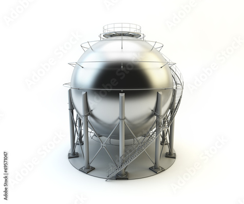 Storage LPG Tank isolated on white background