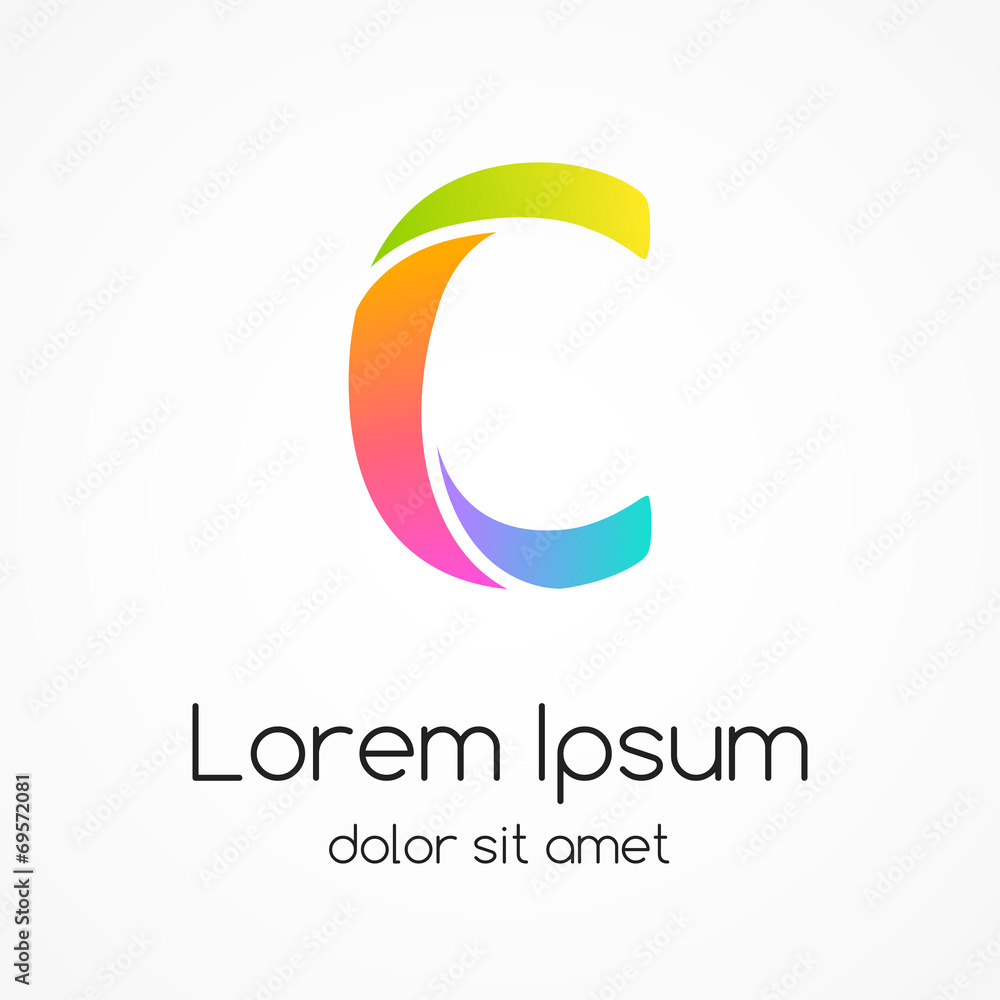 Logo letter C company vector design template. Logo letter C company vector design template.