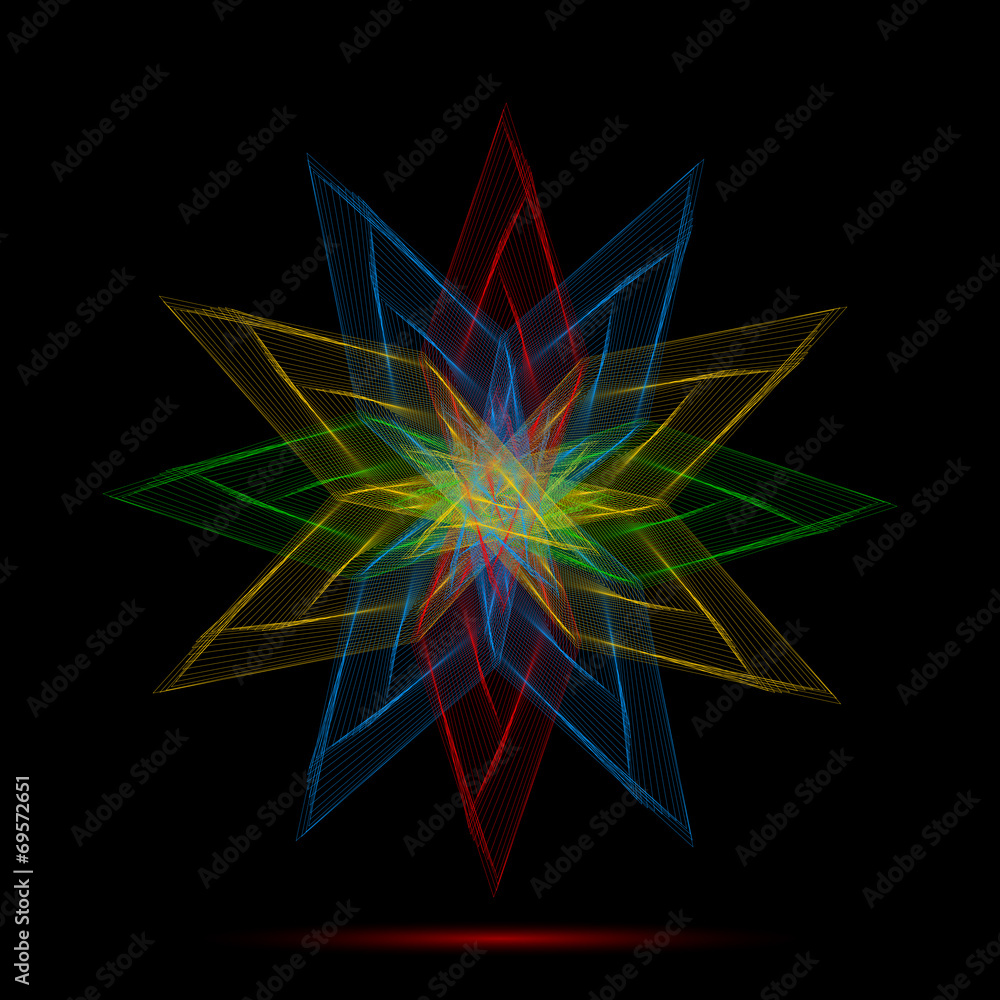 Vortex bright lines on black background .Abstract lines torsion Vortex bright lines on black background .Abstract lines torsion