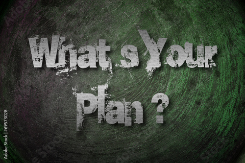 What's Your Plan Concept