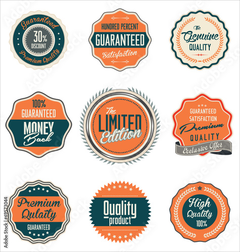 Premium quality labels collection