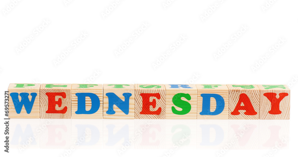Cubes with weekday Cubes with weekday