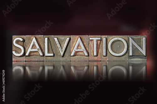 Obraz na plátně Salvation Letterpress