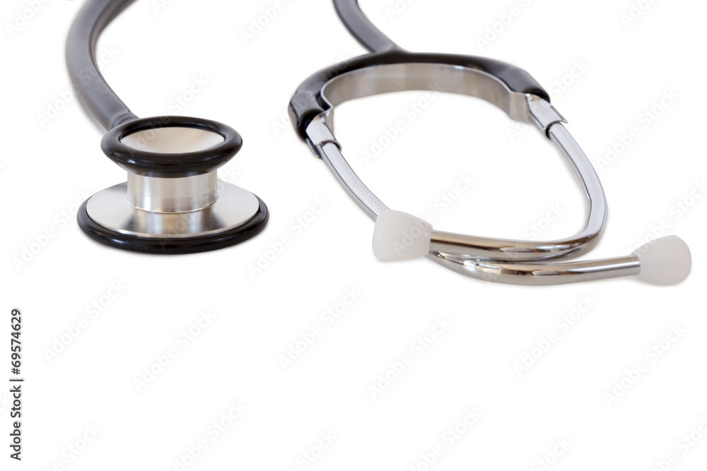 Stethoscope on White