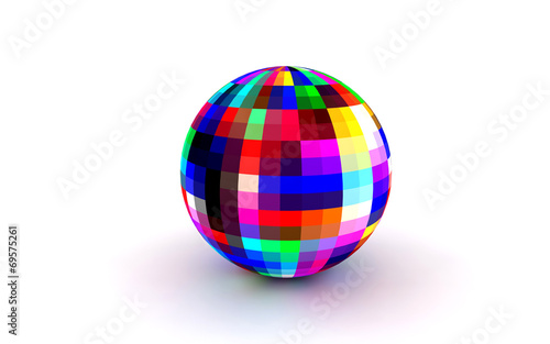 Colorful 3D sphere