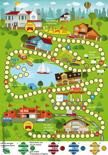 Board game (Cartoon city)