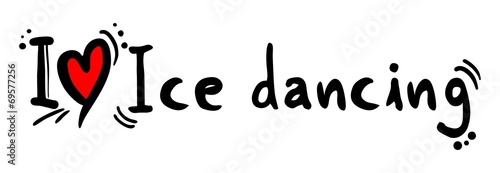 Ice dancing love