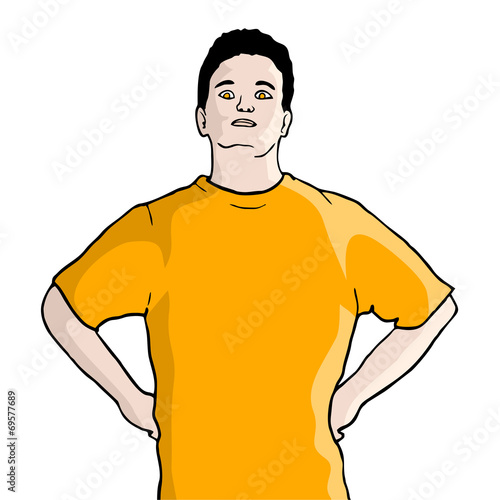 Orange t-shirt