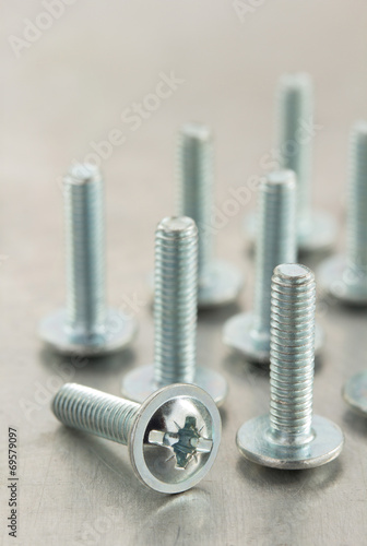 bolts tool at metal background