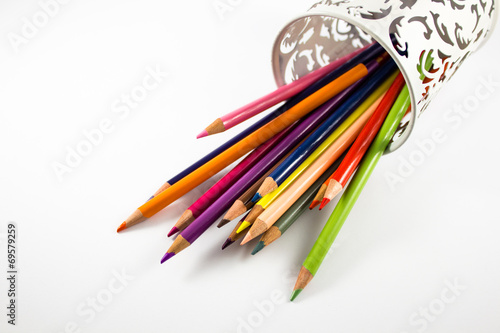 Colors in a jar on a plane