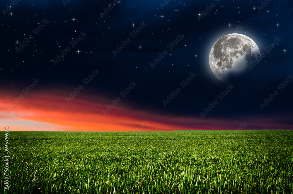 Obraz premium Night background. Elements of this image furnished by NASA.