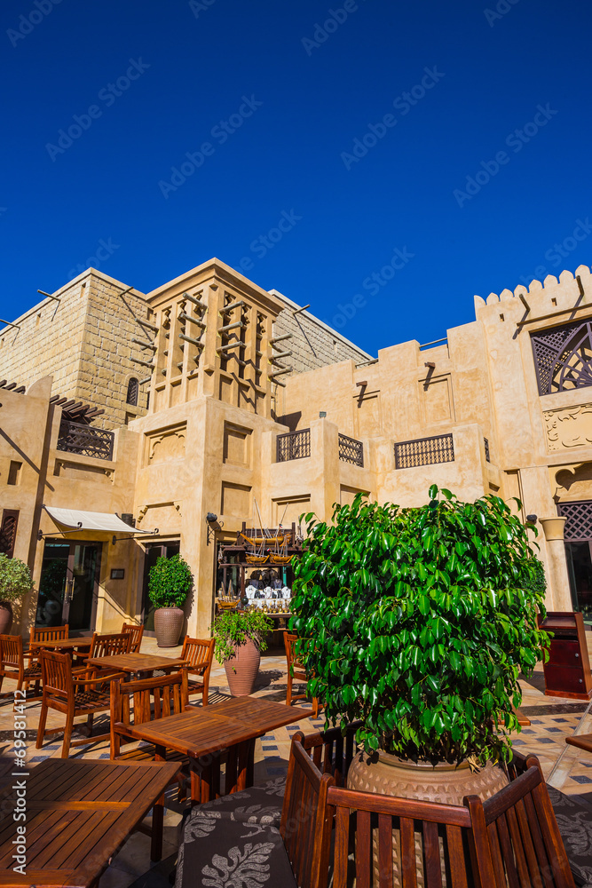 The famous hotel and tourist district of Madinat Jumeirah