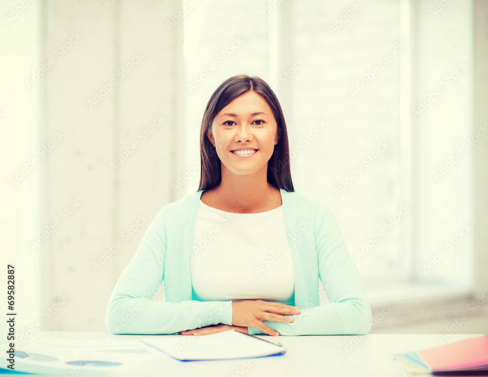 international student studying in college international student studying in college